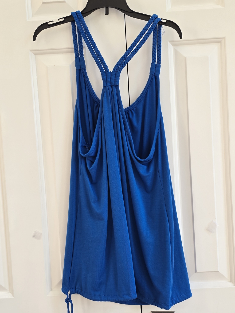 Royal Blue Braided Racerback Tank - Picture 2 of 4